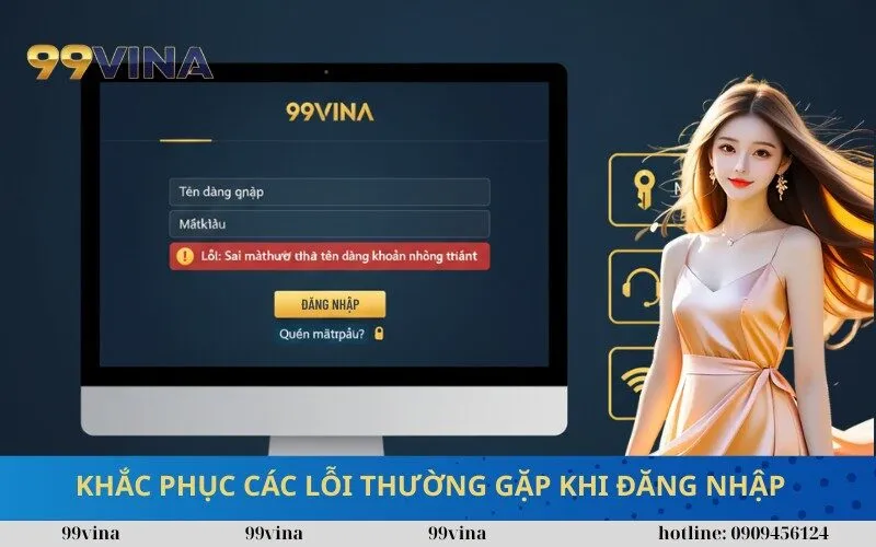 Khắc Phục Các Lỗi Thường Gặp Khi Đăng Nhập 99vina